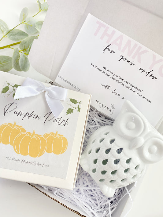 Owl Burner & Pumpkin Patch Gift Set