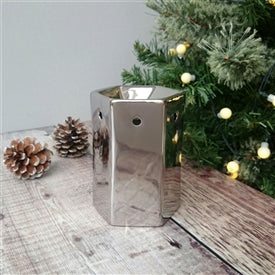 Silver Geometric Burner