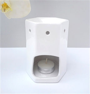 White Geometric Burner